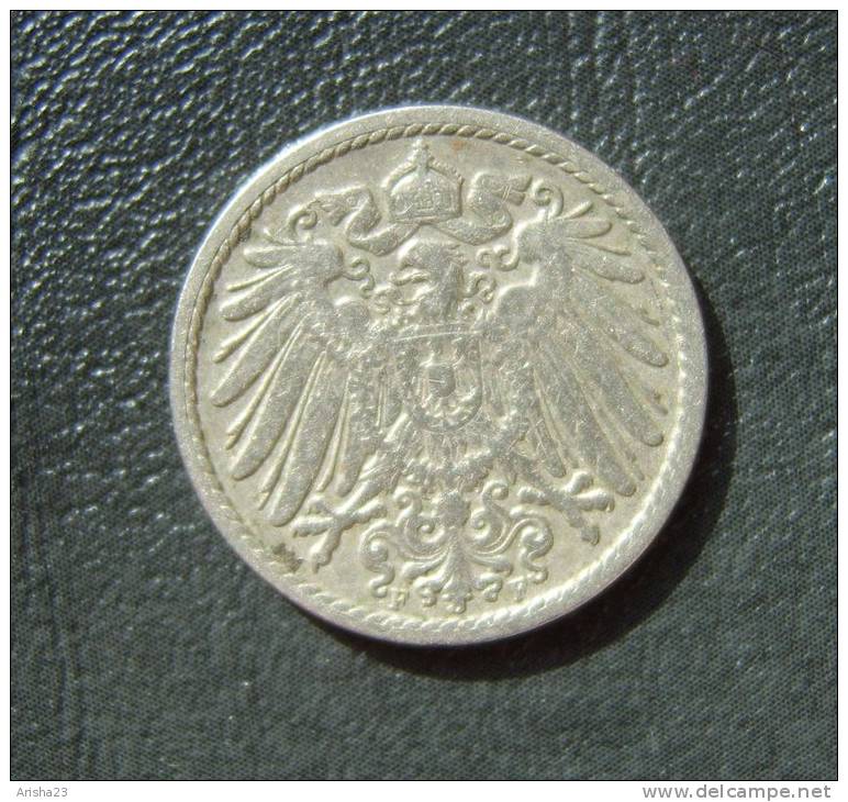 Id.D11. Germany, 5 PFENNIG 1901 F - Wilhelm II - 5 Pfennig