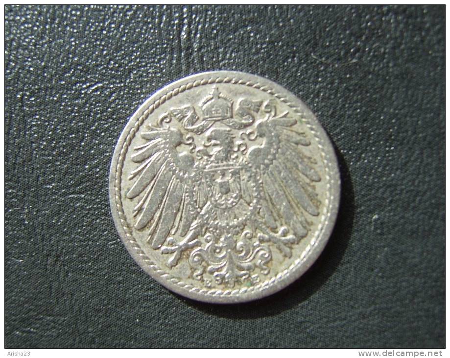 Id.D8. Germany, 5 PFENNIG 1898 E - Wilhelm II - 5 Pfennig