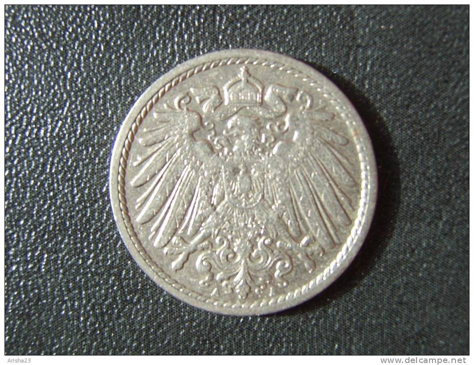 Id.D20. Germany, 5 PFENNIG 1910 A - Wilhelm II - 5 Pfennig