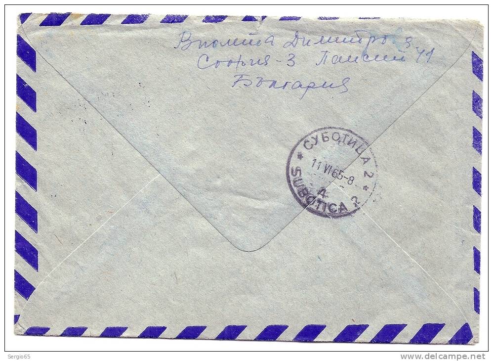 COVER - Traveled 1965th - Poste Aérienne