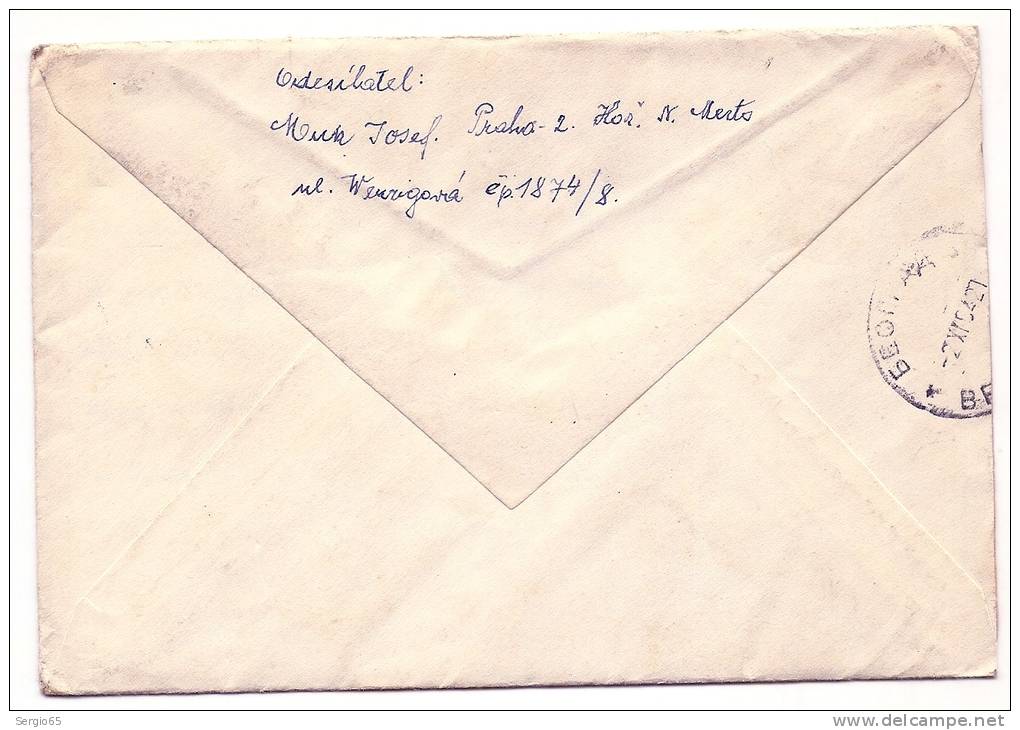 COVER - Traveled - 1954th - Cartas & Documentos