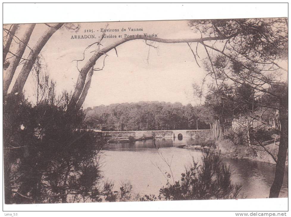 2125    -   Environs De Vannes  ARRADON  -  Rivière Et Pont Du Vinoin - Arradon