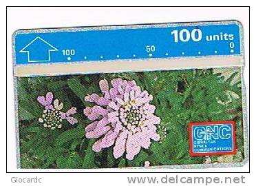 GIBILTERRA (GIBRALTAR) - L & G - 1992 FIORI : GIBRALTAR CANDYTUFT (IBERIS GIBRALTARICA)  100 UNITS - MINT   - RIF. 3823 - Gibilterra