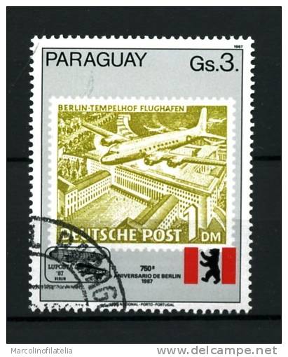 PARAGUAI -PARAGUAY - Aerei Passeggeri - Air Passengers - 1987 - Usato - Used . - Aerei