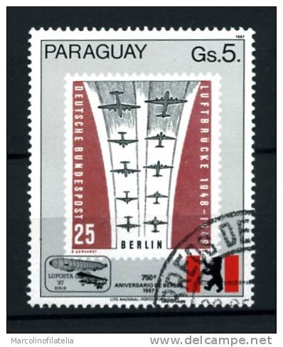 PARAGUAI -PARAGUAY - Aerei - Plane - 1987 - Usato - Used . - Aerei