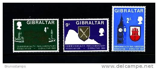 GIBRALTAR - 1969  COMMONWEALTH PARLIAMENTARY ASSOCIATION   SET  MINT NH - Gibraltar
