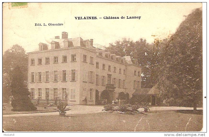 VELAINES-CHATEAU DE LANNOY - Celles