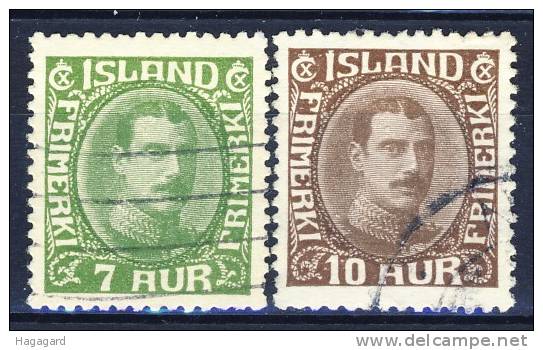 ##D1568. Iceland 1932-33. Michel 160-61. Used(o) - Gebruikt
