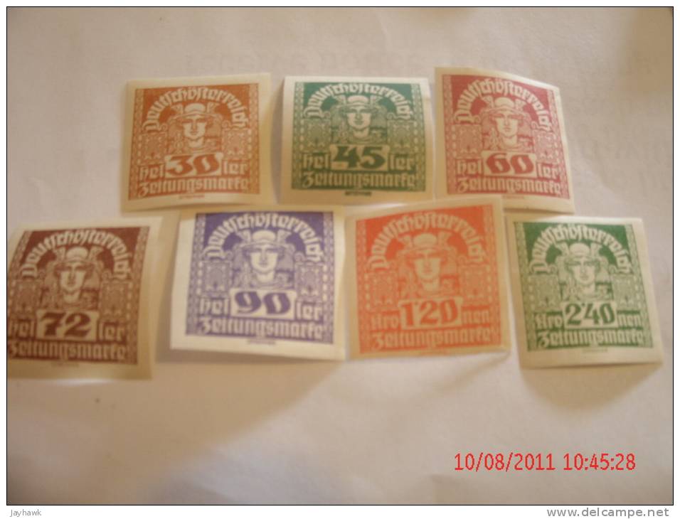 AUSTRIA, SCOTT# 219-226 & P29-P47, ALL MINT OG - Ungebraucht