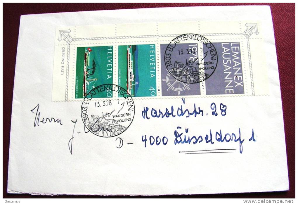 ==  SCHWEIZ  1978 Aus  Bl.20 Schiffe - Briefe U. Dokumente