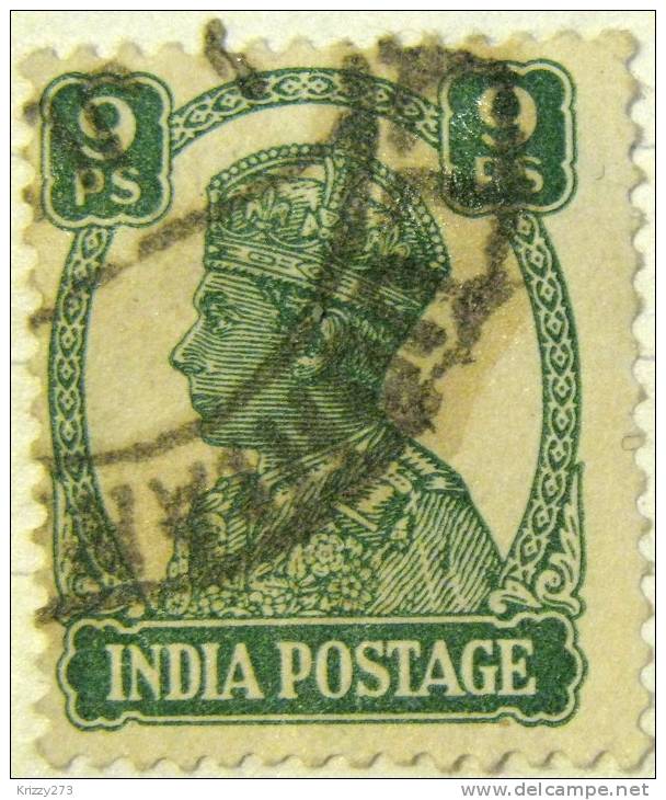 India 1940 King George VI 9p - Used - 1936-47 Koning George VI