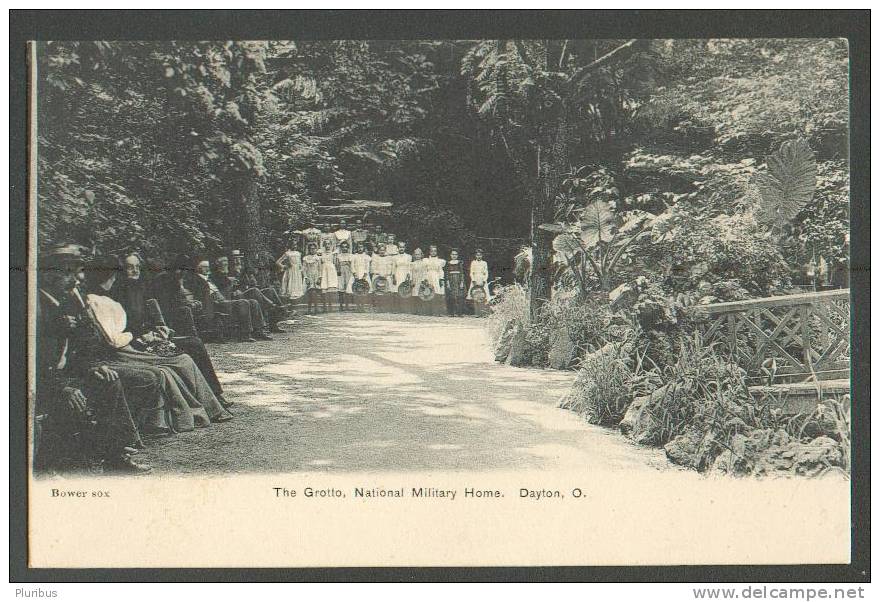 THE GROTTO , NATIONAL MILITARY HOME , DAYTON , OHIO  ,OLD POSTCARD - Dayton