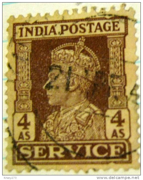 India 1939 King George VI 4a Service - Used - 1936-47 Koning George VI