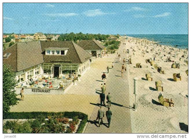 2433 OSTSEEHEILBAD GRÖMITZ   -   PROMENADE MIT STRAND  ~ 1965 - Grömitz