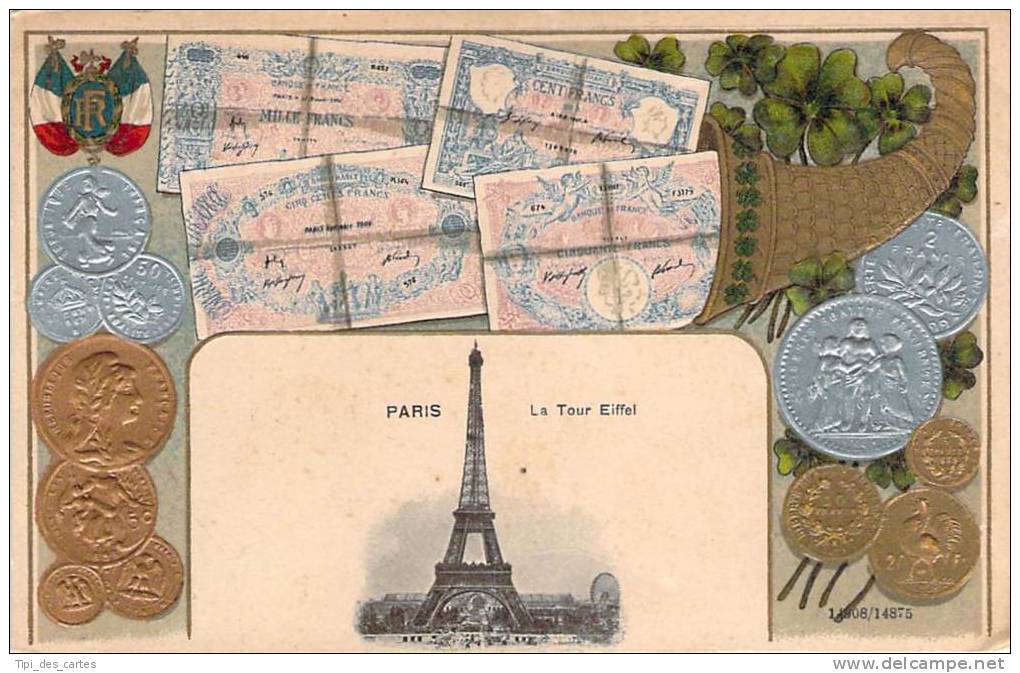 Monnaies - Paris La Tour Eiffel - Monnaies (représentations)