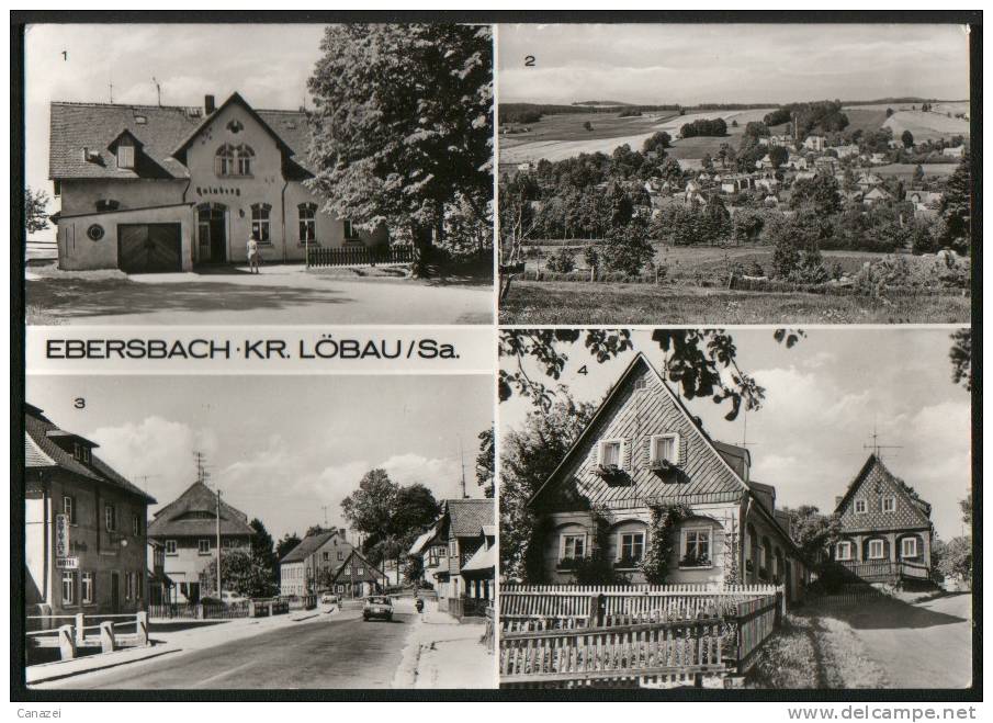 AK Ebersbach, Gaststätte Hainberg, Hauptstraße, Umgebindehäuser, 1978 - Ebersbach (Loebau/Zittau)