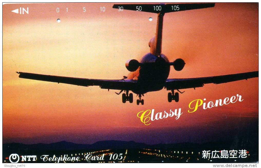 TELECARTE DU JAPON...AVION... VOIR SCANNER - Vliegtuigen