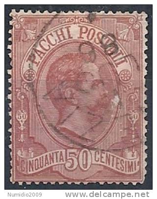 1884-86 REGNO USATO PACCHI POSTALI 50 CENT - RR9833-2 - Colis-postaux