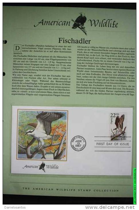 USA United States EUA 1987 Album American Wildlife Fauna  Birds Butterflies 50 FDC  NICE NICE Please See Note - Other & Unclassified