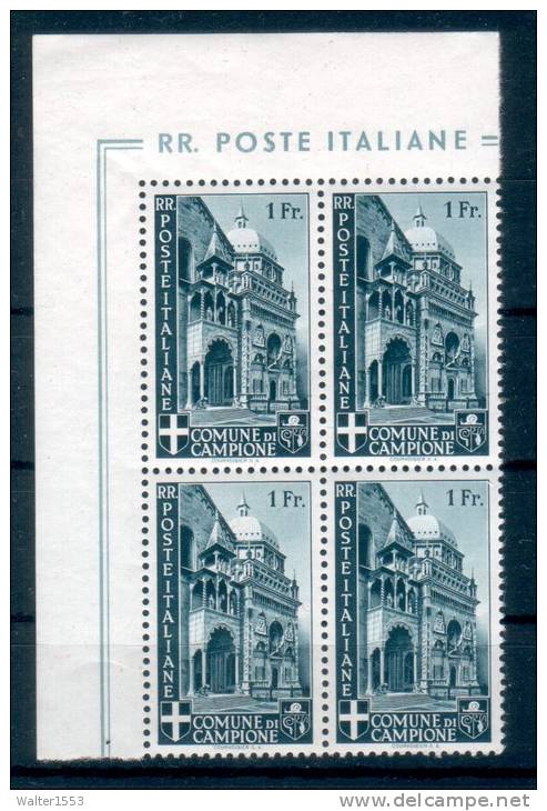 EMISSIONI AUTONOME 1944 CAMPIONE D'ITALIA PITTORICA** MNH LUSSO - Emissions Locales/autonomes