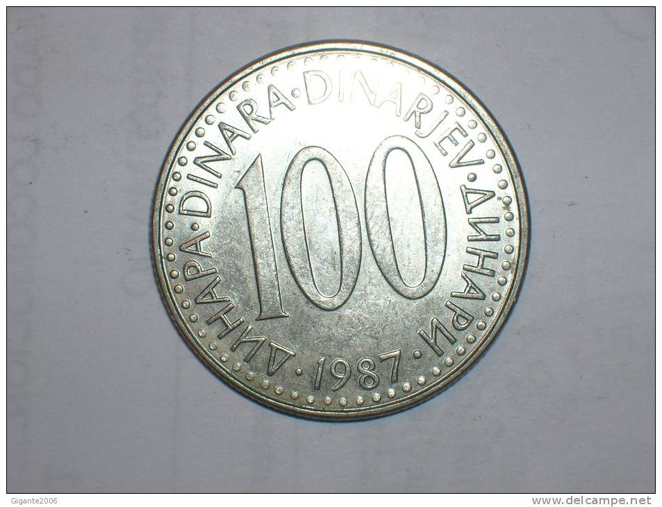 100 Dinara 1987(1239) - Yugoslavia