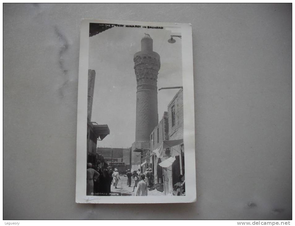 Carte Photo   Baghdad  Minaret - Iraq