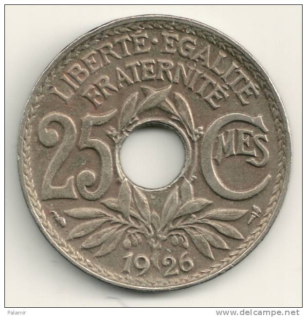 France 25 Centimes 1926 KM#867a - Altri & Non Classificati