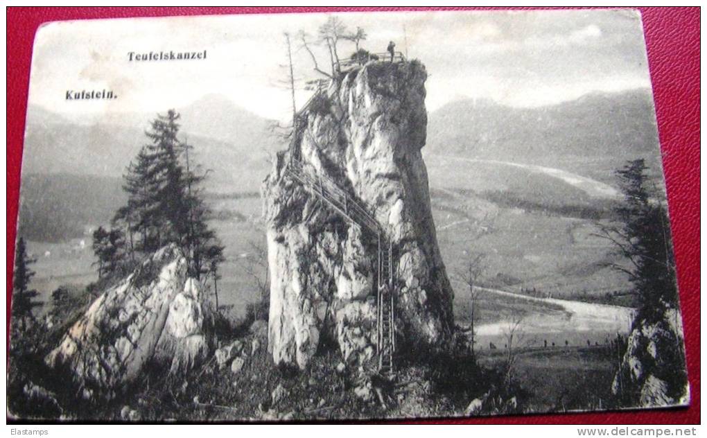 == Austria , Kufstein Tirol .. Teufelskanzel..1903 - Kufstein