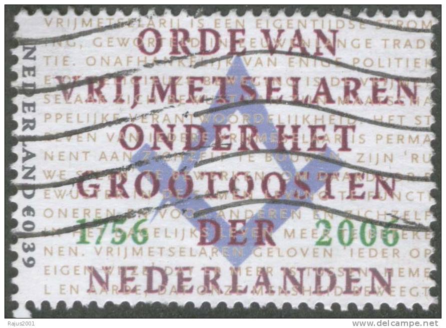 Freemasonry, Masonic Grand Lodge, Used 2006, Netherlands - Franc-Maçonnerie