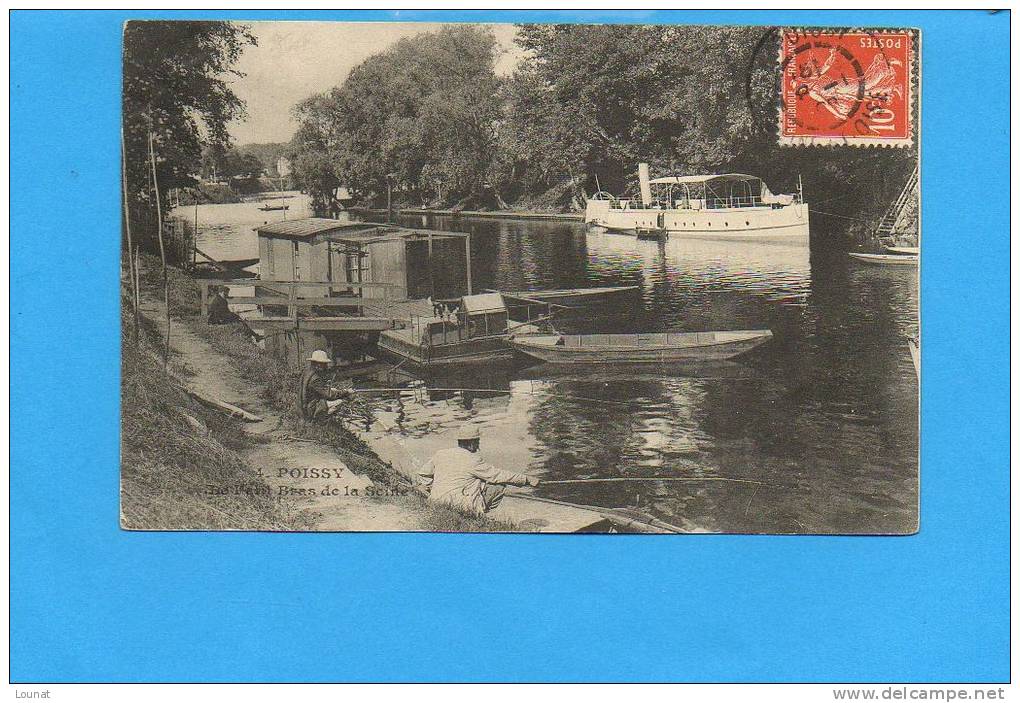 78 POISSY - Bras De La Seine - Pêche à La Ligne - Pêche