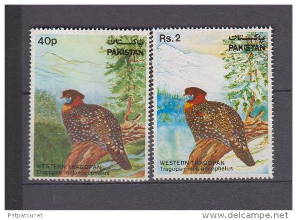 Pakistan YV 401/2 N 1981  Tragopan - Gallinacées & Faisans