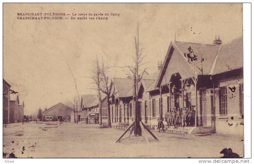BRASSCHAET-POLYGONE = Le Corps De Garde Du Camp - Carte Animée (Desaix) 1922 - Brasschaat