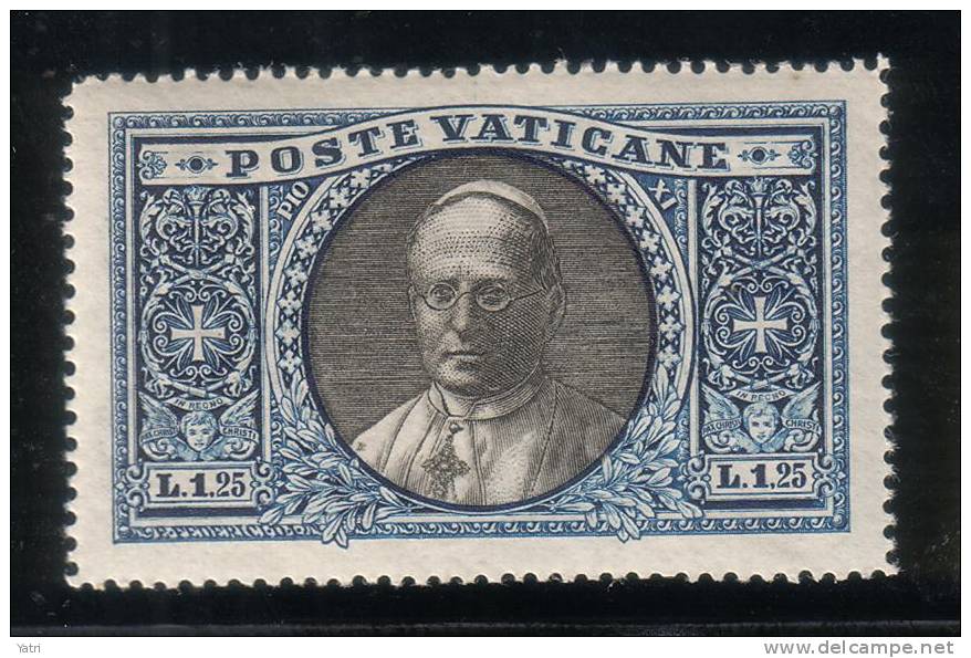 Vaticano - 1933 - Medaglioni E Giardini - 1,25 Lire * (ottima Centratura) - Neufs