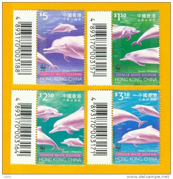 Hong Kong 1999, Dauphins Dolphins Delfine Delfínidos MNH ** - Dolphins