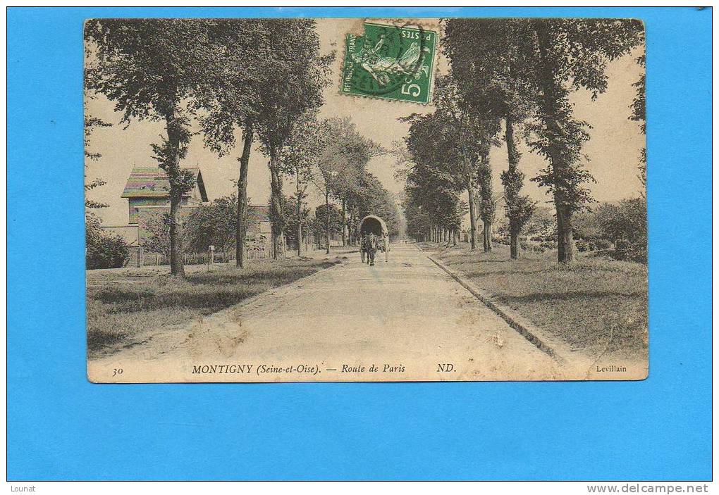 78 MONTIGNY : Route De Paris - (coupure Coin Droit) - Montigny Le Bretonneux