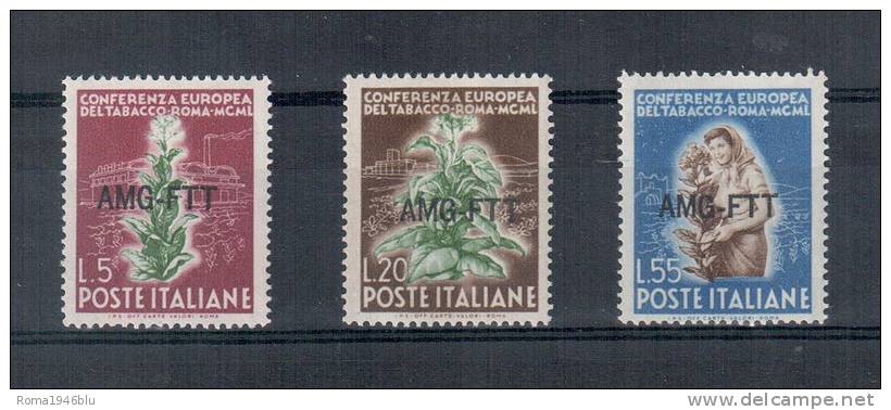 TRIESTE A 1950 TABACCO** MNH "QUALITA' BOLAFFI" - Strafport