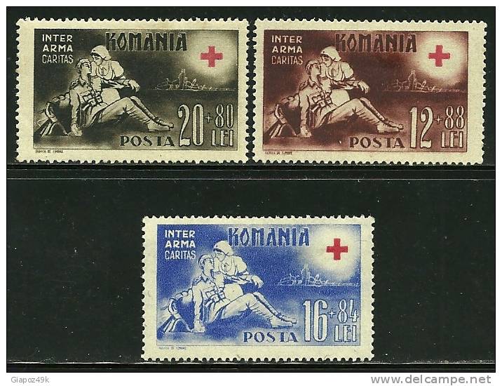 ● ROMANIA 1943 - CROCE ROSSA - N. 706 / 08 * Serie Completa - Cat. ? € - Lotto N. 1358B - Neufs