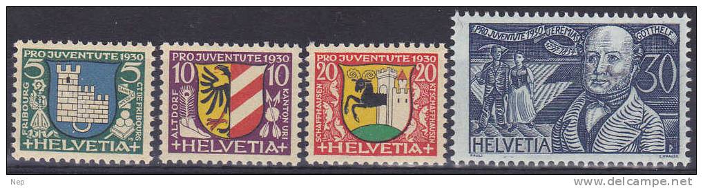 ZWITSERLAND - Michel - 1930 - Nr 241/44 - MNH** - Cote 5,50€ - Unused Stamps