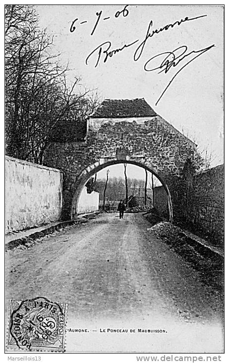 SAINT OUEN L'AUMONE VAL D'OISE 95 ILE DE FRANCE DOS NON DIVISE - Saint-Ouen-l'Aumône