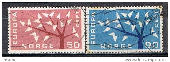 Serie NORUEGA 1962, Tema Europa, Yvert Num 433-434 º - Oblitérés