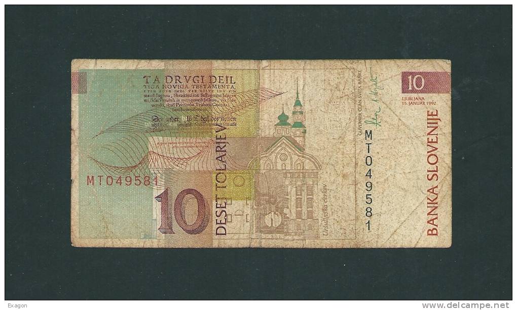 10  TOLARJEV   Della  Slovenia  - Anno  1992. - Slovenia