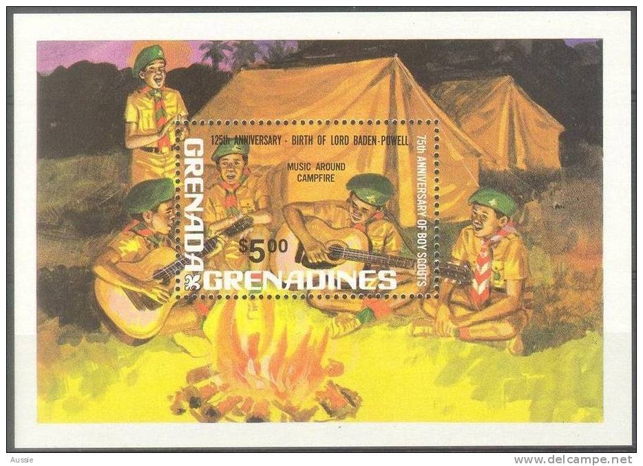 Grenada Grenadines 1982 Yvertn° Bloc 62 *** MNH Cote 50 FF Scoutisme Padvinderij - Neufs