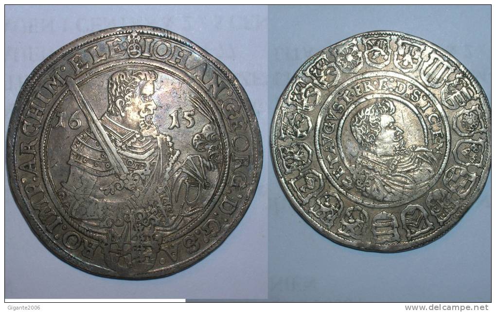 Saxe 1 Thaler 1615 (1279) - Taler Et Doppeltaler