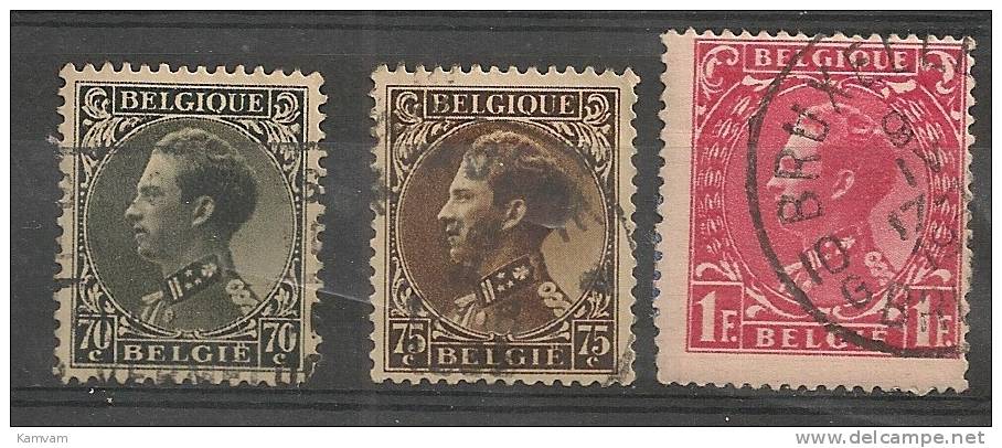 BELGIE BELGIQUE 401/3 Cote 0.80€ Oblitéré Used Gestempeld - 1934-1935 Leopold III.