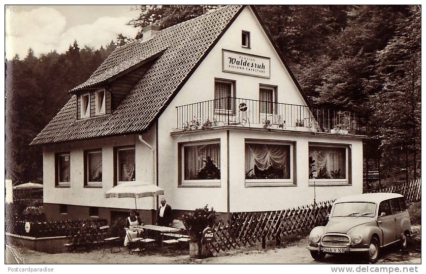 Bad Grund Harz Café U.Pension Waldesruh Mit DKW3-6 Kombi Universal - Bad Grund