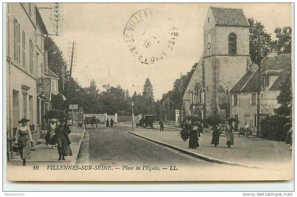 DEP 78 VILLENNES  SUR SEINE PLACE DE L´EGLISE - Villennes-sur-Seine