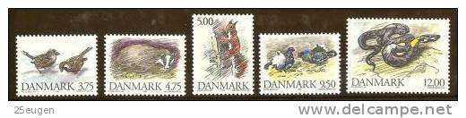 DENMARK 1994  MICHEL NO 1086-1090 MNH - Unused Stamps