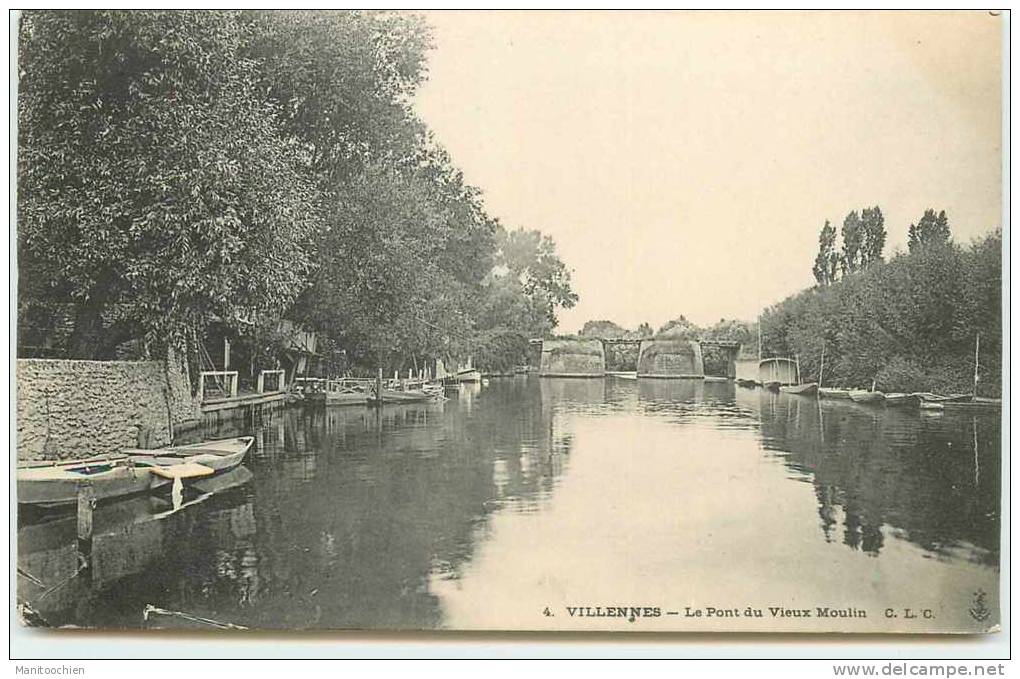 DEP 78 VILLENNES  SUR SEINE LE  PONT DU VIEUX  MOULIN - Villennes-sur-Seine