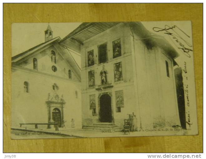 BOZEL-SAVOIE-L'EGLISE ET LA CHAPELLE DE NOTRE DAME DE TOUT POUVOIR-ANIMEE - Bozel