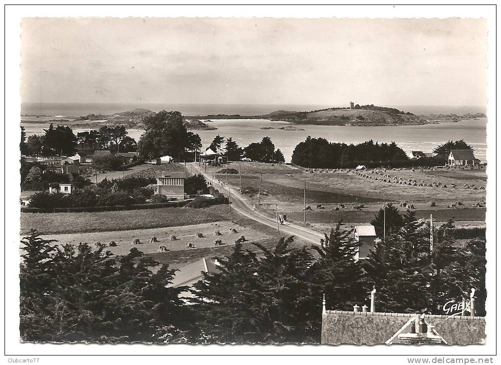 Saint-jacut-de-la-Mer (22) : Vue Générale Sur L'Ile Des Ebihiens De La Route En 1950 (animée) PHOTO VERITABLE. - Saint-Jacut-de-la-Mer